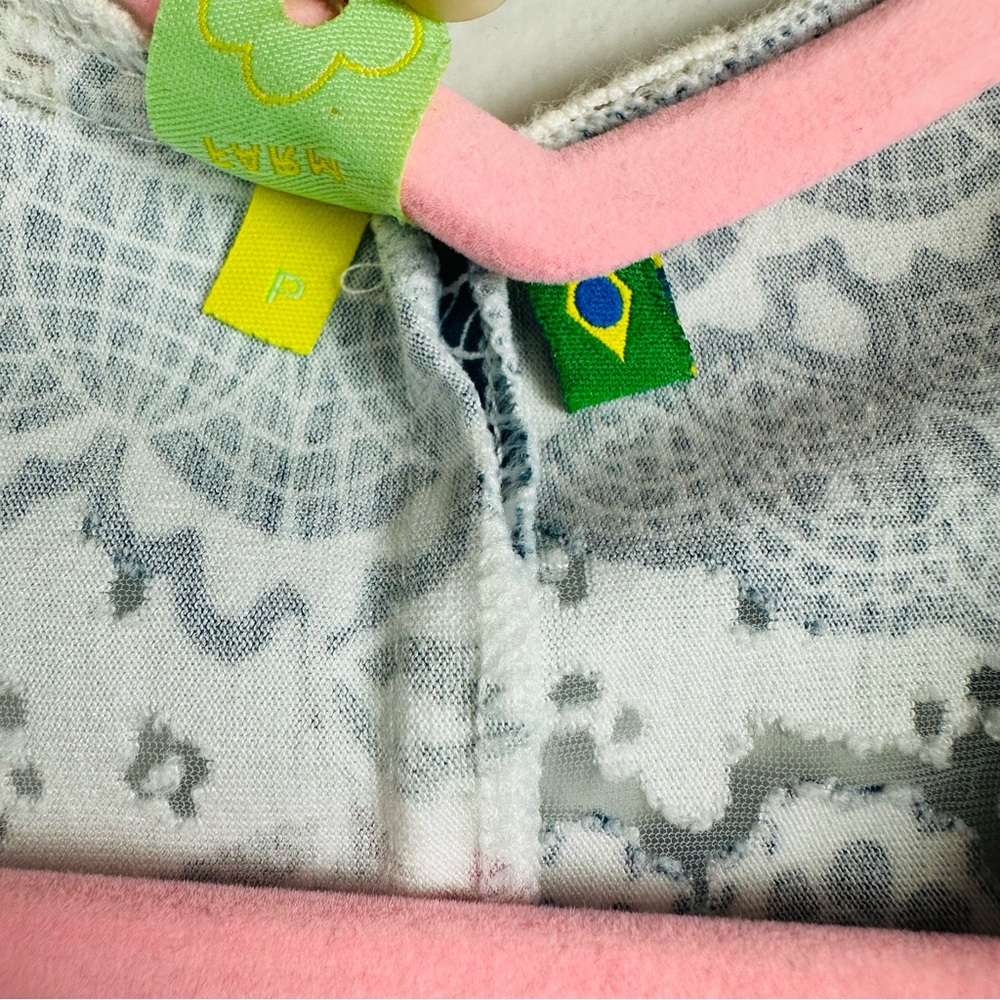 FARM Rio Blue and Red Patterned Blouse - Picture 9 of 15